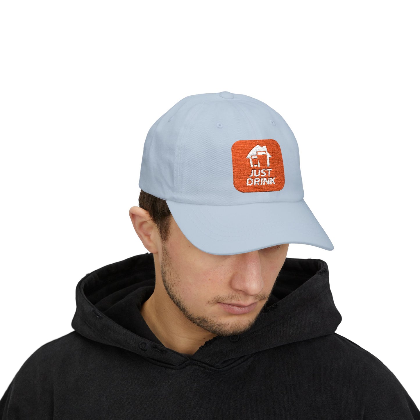 'Just Drink' Embroidered Baseball Hat Classic Dad Cap - for Casual, Everyday Wear