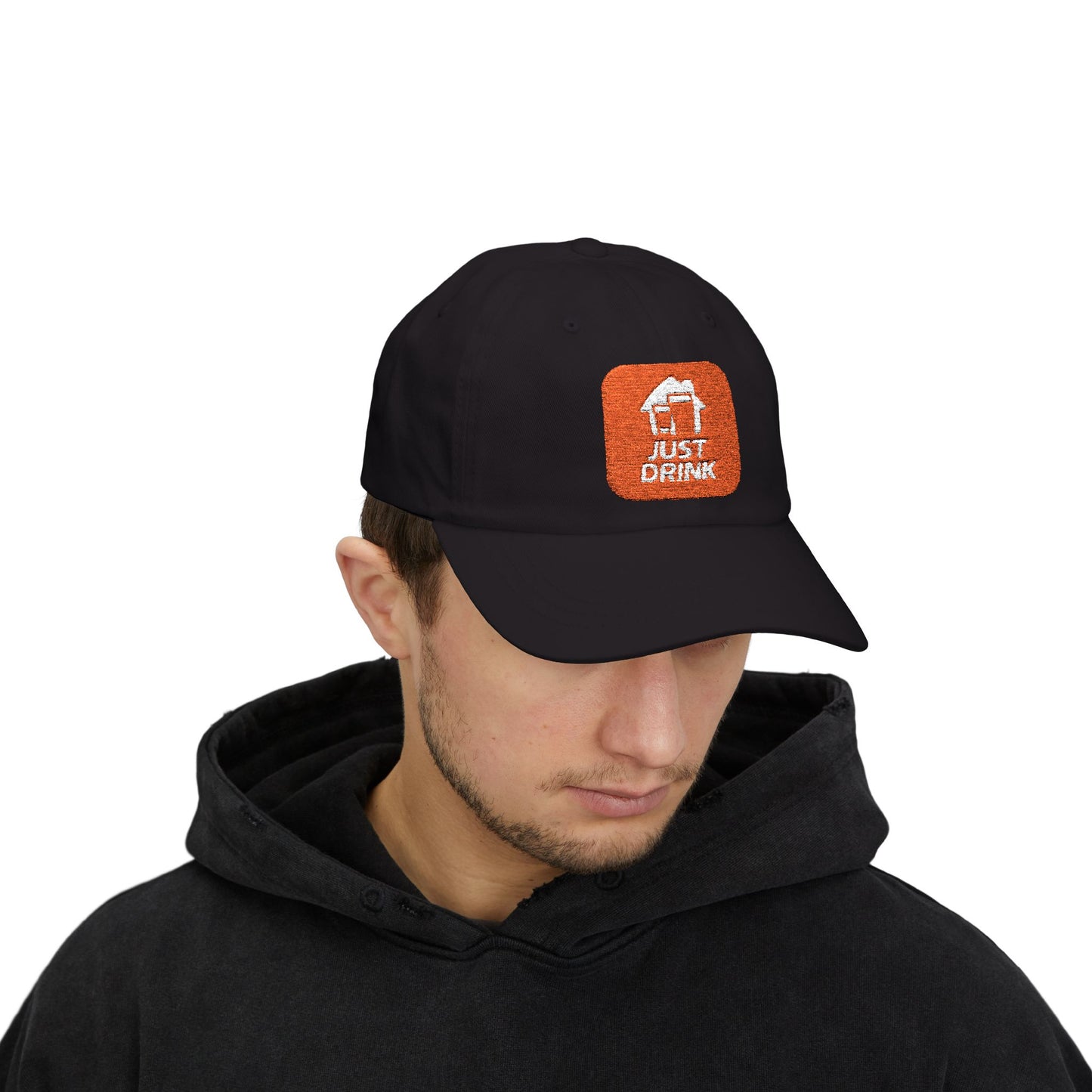 'Just Drink' Embroidered Baseball Hat Classic Dad Cap - for Casual, Everyday Wear