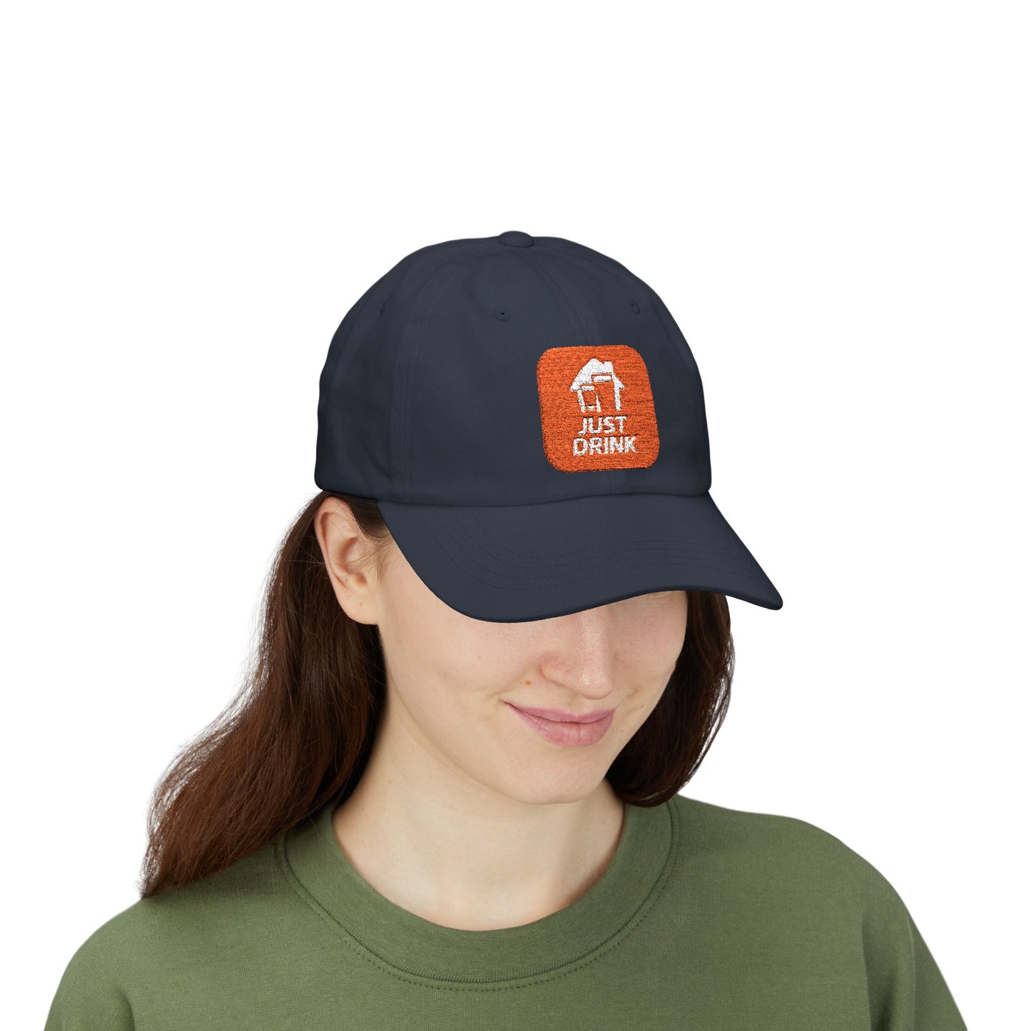 'Just Drink' Embroidered Baseball Hat Classic Dad Cap - for Casual, Everyday Wear