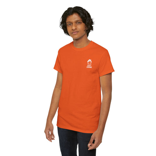 Casual Unisex Heavy Cotton Tee - 'Just Drink' Party Shirt