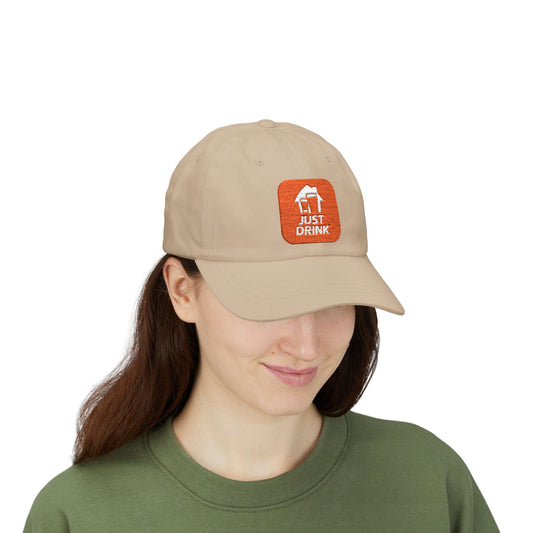 'Just Drink' Embroidered Baseball Hat Classic Dad Cap - for Casual, Everyday Wear